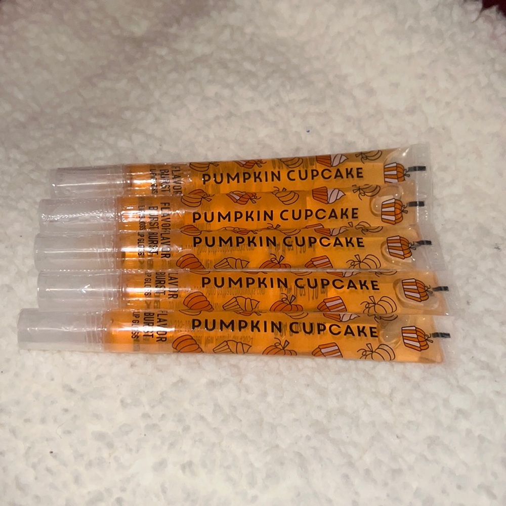BBW 5pc Pumpkin cupcake flavor burst lip gloss